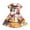 Orange(Tropical), variant on CCRFTGI Dresses for Children Girls 10-12 Casual Short Sleeve Summer A Line Skater Dress Cute Geometric Print Dresses Holiday Girls Fashion Brown 3-4 Years