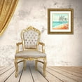 thumbnail image 3 of Mavis, Luna 15x15 Gold Ornate Wood Framed with Double Matting Museum Art Print Titled - Tropical Beach, 3 of 4