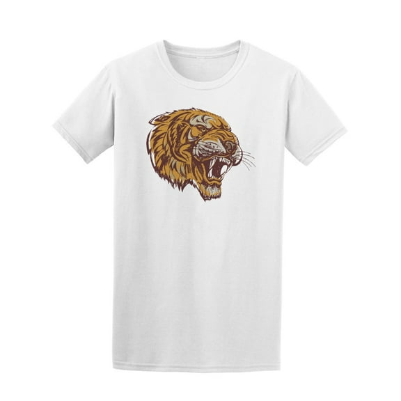 Tiger Face T-Shirt Men -Image by Shutterstock, Male 4X-Large