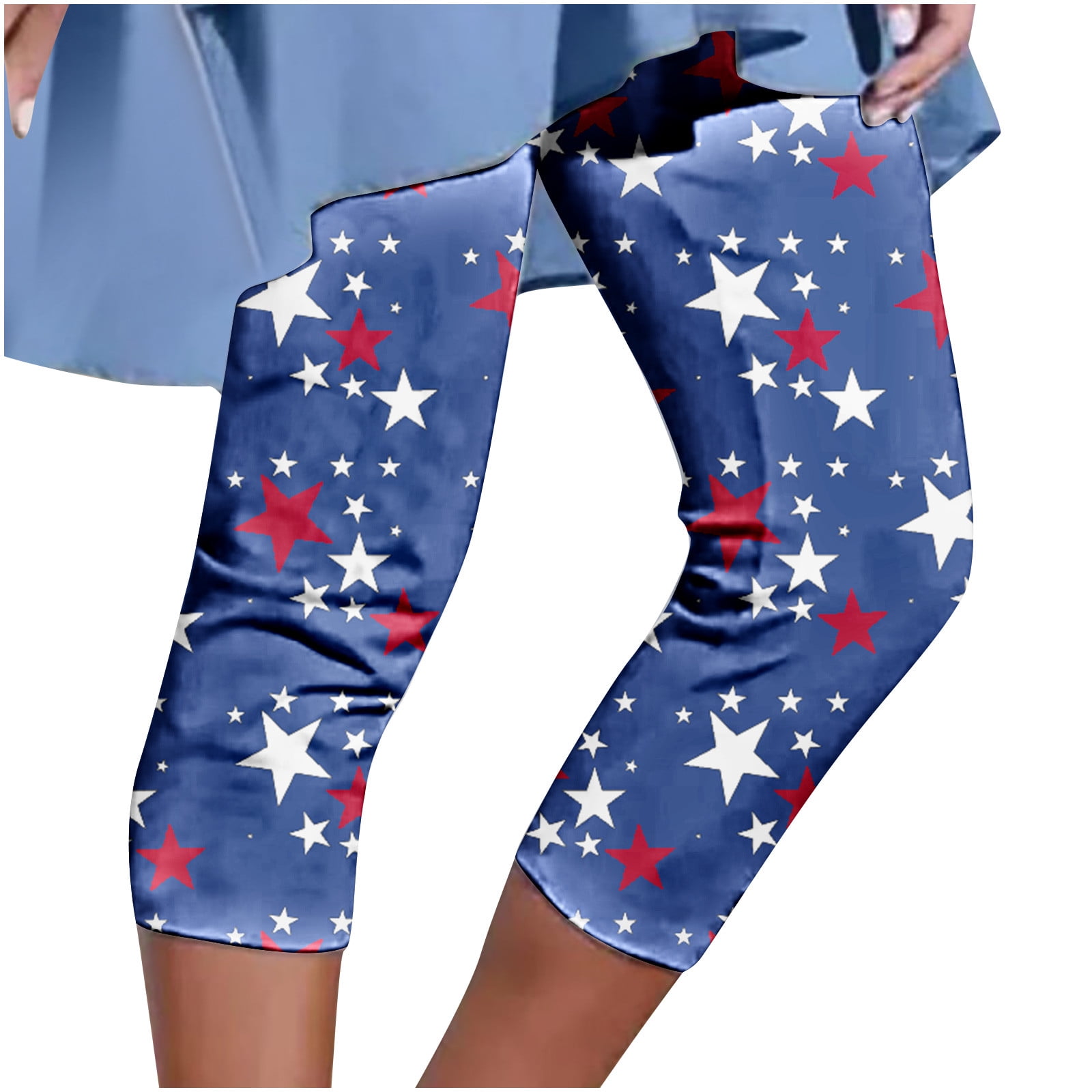 CZHJS Womens Star Striped American Flag Printing Summer Beach Pants