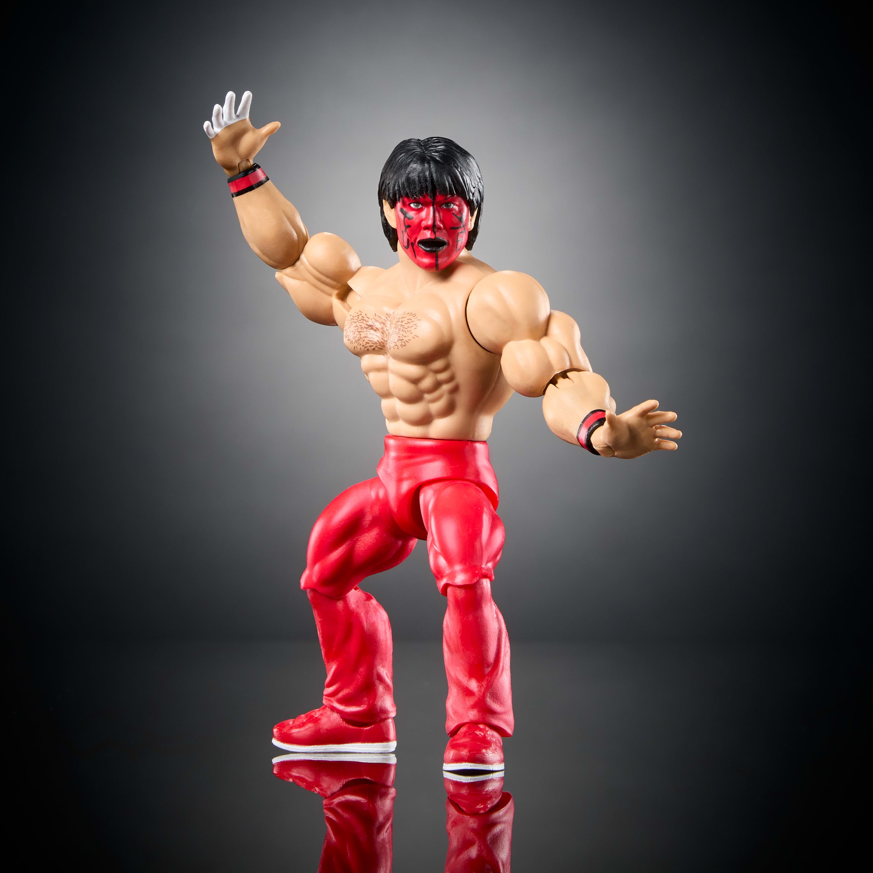 WWE Superstars The Great Muta Action Figure & Accessories, Series 14 Retro 6-inch Collectible Set