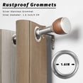 thumbnail image 5 of Outdoor Curtains for Patio Waterproof Brown Wood Grain Indoor/Outdoor Curtain Tiebacks Farm Wooden Privacy Curtain Sun Blocking Grommet Drapes for Pergolas Gazebo Porch Balcony 2 Panel 54x108 Inch, 5 of 9