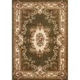 thumbnail image 1 of HomeRoots 352463 5 ft. 3 in. x 7 ft. 7 in. Polypropylene Green & Ivory Area Rug, 1 of 1