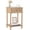 Rustic Walnut, variant on Night Stand, Wood End Table with Drawer for Living Room, Small Bedside Side Table with Spindle Wood Legs for Bedroom, Office, Rustic Walnut