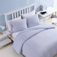thumbnail image 3 of Poppy & Fritz Oxford Stripe White Twin Duvet Cover Set, 3 of 14