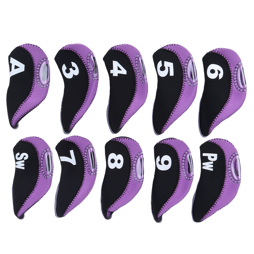 Black Purple Number Putter Headcover, Putter Headcover, For Outdoor ...