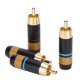 thumbnail image 1 of Enchufe a cables de bricolaje Conectores de proceso de chapado en oro con carcasa de fibra de carbono para dispositivos de interior, 1 of 8