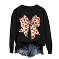 thumbnail image 2 of Ounisa Long Sleeve Shirts for Women Crewneck Valentine's Day T Shirts Love Bow Printed Tee Tops Fashionable Pullover Clothes, 2 of 8