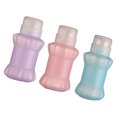 thumbnail image 3 of Shisuyan 3Pcs Diamond Corner Lockable Nail Polish Remover Bottle Plastic Liquid Press Pumping Dispenser Bottle Container(Random Color), 3 of 8