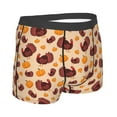 thumbnail image 3 of Daiia Thanksgiving Turkey and Pumpkin Men's Underwear Boxer Briefs, Cotton Stretch Moisture-Wicking Underwear-Large, 3 of 9