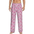 thumbnail image 2 of Goofa Cute Watermelon Flamingo Printed Soft Pajama Pants for Men, Wide Leg Comfy Casual Lounge Yoga Pants-XX-Large, 2 of 9