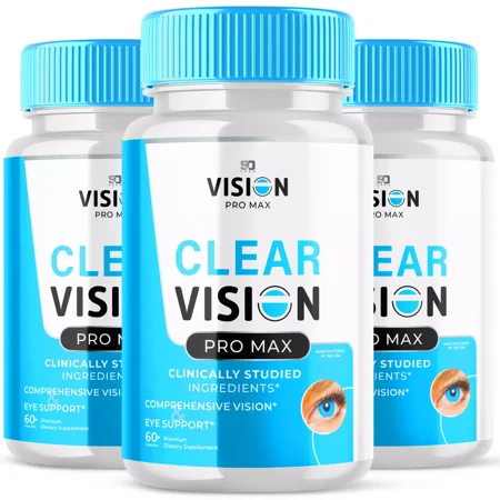 Clear Vision Pro Max - Revolutionary Advanced Vision Matrix Formula - Supports Healthy Vision - Dietary Supplement for Eyes Support - 180 Capsules