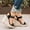 Black, variant on HAOTAGS Casual Walking Sandals for Ladies High Heel Platform Breathable Open Toe Shoes for Beach Black Size 7.5