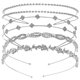thumbnail image 2 of 4pcs Rhinestone Pearl Headbands, Sparkly Decorative Hairbands for Brides, Weddings, Comfortable Thin Metal Design, Durable Timeless Hair Accessories, 2 of 2