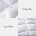 thumbnail image 3 of Yalamila California King Size Comforter Set 3-Piece All-Season Down Alternative Reversible Comforter Set,White,200GSM Cooling Quilted Duvet Insert,95 GSM Soft Cover Bed in a Bag, 3 of 8
