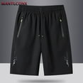 thumbnail image 2 of Pantalones cortos deportivos de verano para hombre, ropa deportiva fresca, pantalones cortos para correr, pantalones cortos informales para gimnasio, entrenamiento físico, pantalones, 2 of 5