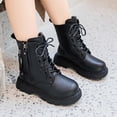 thumbnail image 6 of LvhaoGJOB Ankle Boots for Kids Lace-Up Design Side Zipper ankle boots short boots All Season Footwear, 6 of 9