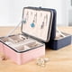 thumbnail image 2 of Caja de joyería de PU Sonducket rosa con gran capacidad, 2 of 6