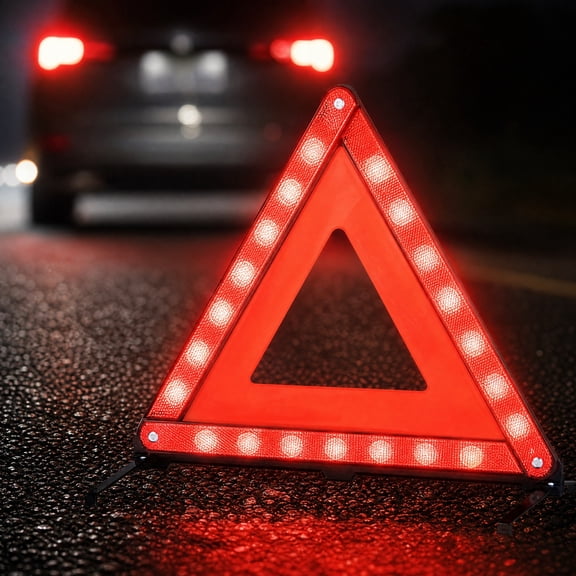 Orangide Car Emergency Triangle Kit Foldable Reflective Roadside Safety Tripod High Reflection Warning Sign for SUV Trucks Breakdown