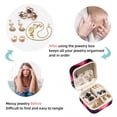 thumbnail image 4 of Valentine's Day Travel Portable Square Jewelry Box Earring Necklace Bracelet Organizer Storage Display Case Holder Stand Decorative Box Organize, 4 of 6
