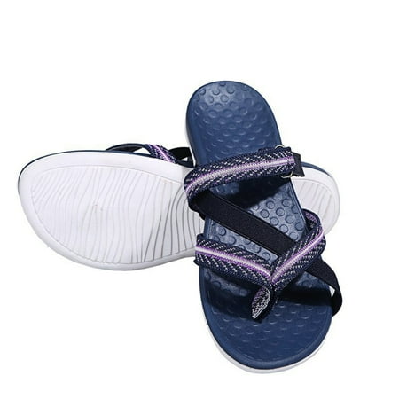 

Lightweight Sandals Comfort Casual Slippers Open Toe Platform Flip Flop Beach Sandals For Women Black 44