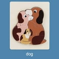thumbnail image 3 of Wooden Animals Jigsaw Puzzles Learning Matching Puzzle Pieces Diy Art Gift, 3 of 3