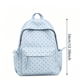 thumbnail image 3 of Polka Dot Casual Nylon Daypack, Large Capacity Lightweight Fashion Backpack for Travel Outdoor Daily Commute, 3 of 8