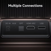 2.1ch Sound Bars for TV, Soundbar with Subwoofer, Wired & Wireless Bluetooth 5.4 3D Surround Speakers, Optical/HDMI/AUX/RCA/USB Connection, Wall Mountable, Remote Control