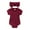 Wine Red, variant on Musuos Baby Girls Summer Ribbed Jumpsuit 3M 6M 9M 12M 18M Short Sleeve Solid Color Romper with Bow Headband Casual Outfits
