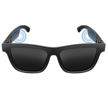 Smart Sunglasses, Audio Bluetooth Sunglasses with Dual Stereo Speakers, Voice Control - Athletic/Outdoor UV Protection and Sweatproof, Unisex