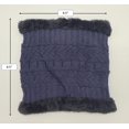 thumbnail image 4 of GRNSHTS Winter Warm Knitted Beanie and Warm Scarf Set for Women, Soft Fleece Lining and Stylish Knit Scarf and Beanie Set (Navy), 4 of 12