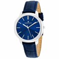 thumbnail image 1 of Christian Van Sant CV0502 Montre en Cuir Bleue 37MM Octave Slim pour Femmes, 1 of 2