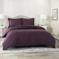 thumbnail image 3 of Hearth & Harbor 3-Piece Purple Duvet Cover Set, King, 3 of 5