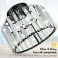 thumbnail image 2 of Crystal Semi Flush Mount Ceiling Light Fixture, 2 of 7