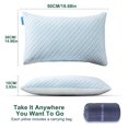 thumbnail image 4 of Almohada de viaje Gehannah, tamaño grande, paquete de 2 unidades con espuma viscoelástica para acampar, 4 of 7