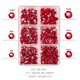 thumbnail image 5 of Piedras decorativas para uñas con fondo plano en tonos AB, blanco porcelana y champán, 6 estilos, incluye detalles dorados, ideal para DIY y decoración de uñas, 10 colores disponibles,, 5 of 6