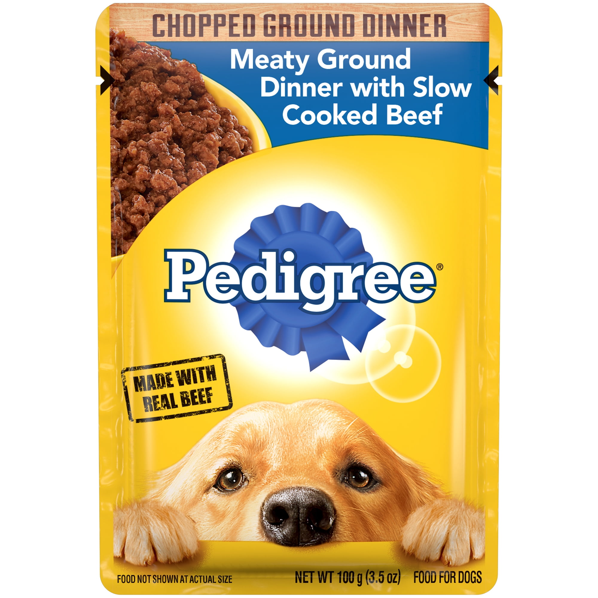 Pedigree Chopped Meaty Ground Dinner With Slow Cooked Beef Adult Wet