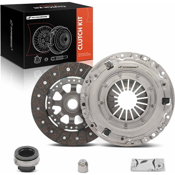 A-Premium Transmission Clutch Kit Compatible with BMW 323i 2006-2011, 325Ci 2004-2005, 325i 2004-2005, 328i 2007-2013, 328i xDrive 2009 2011, 528i 2008-2010, 128i 2008-2013, Z4 2003-2004, 2.5L 3.0L