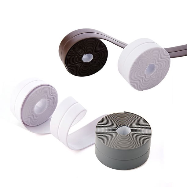 Cinta impermeable y a prueba de moho para cocina y baño, tira de sellado de juntas de cocina, tira impermeable, adhesivo para pared para hueco de inodoro de baño