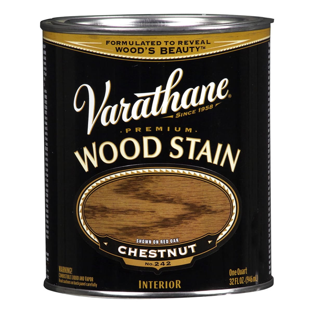 211721H 1 Quart Chestnut Premium Wood Stain