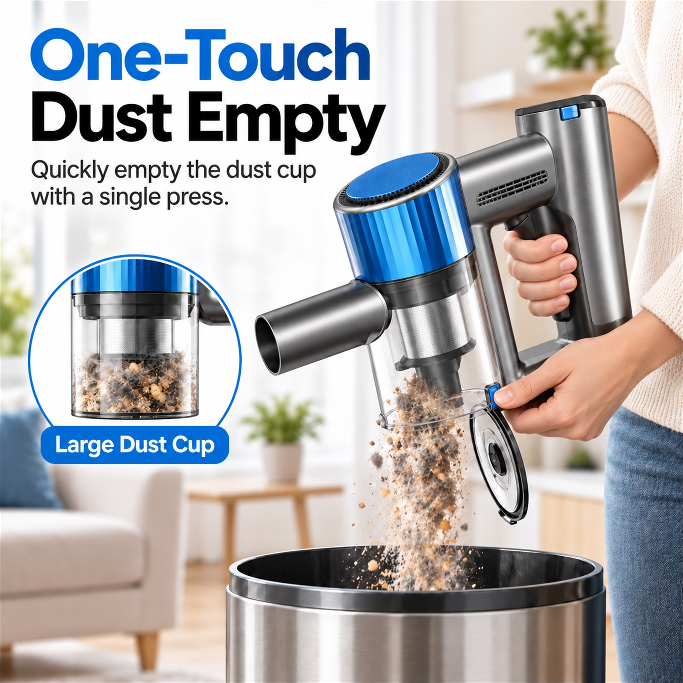 Amumu V18 Cordless Stick Vacuum 4-in-1 Pet Hair photo 8
