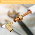 thumbnail image 5 of Unique Bargains Brass Compression Tube Fitting 6mm Tube OD to 3/8PT Male Thread Elbow 3 Pack, 5 of 5