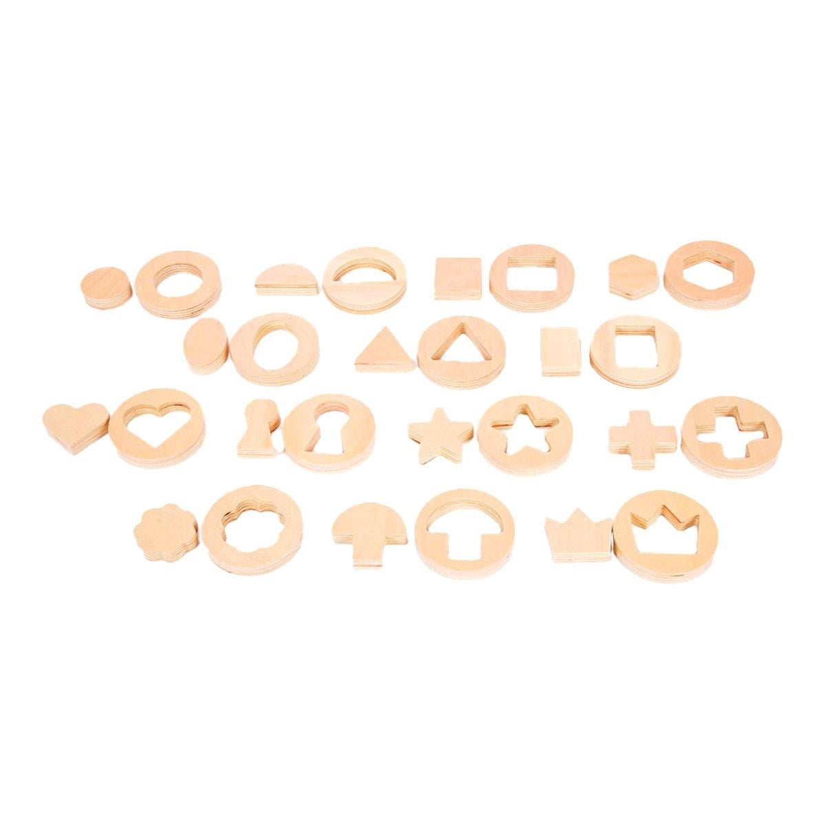 TickiT Inside Outside Wooden Shapes