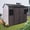 Brown, variant on CarButler 8x6ft Resin Outdoor Storage Shed Heavy Duty Waterproof Shed with Floor,2 Windows and Lockable Doors for Garden Patio Backyard Black