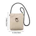 thumbnail image 3 of Small Crossbody Sling Bag for Phone, Lightweight Nylon and Polyester, Adjustable Shoulder Strap, Compact 19 x 13 x 4 cm, Multiple Solid Colors for Daily Use and Outdoor Activities, 3 of 6