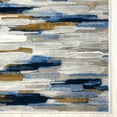 thumbnail image 4 of Abani Porto Collection Area Rug Mid Century Modern Bedroom Living Room Decor Floor Rug 4 x 6 Blue Grey, 4 of 10