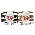 thumbnail image 1 of Dragón Chino retrato animal Pulsera pareja de cuerdas de cuero Unbranded M, 1 of 3