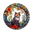 thumbnail image 1 of Painted Cat Window Acrylic Round Plate for Home Living Room Wall Hanging Decor Creative Craft Pendant Jewelry Gift Decoration, 1 of 1