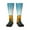 1 Black, variant on Xecao Sunlit Sunflower Field Print Compression Socks for Both Men And Women for Running, Travel, Flight, Nurse