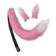 thumbnail image 5 of Conjunto de orejas y cola de piel sintética para disfraz de cosplay para niños y adultos. Rosado, 5 of 8